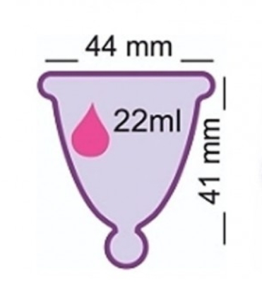 Cupa menstruala ME LUNA Soft - pink, marimea SHORTY L, model ball - imagine 2