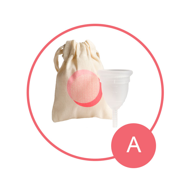 Cupa menstruală MOONCUP - Transparentă, mărimea A - imagine 3