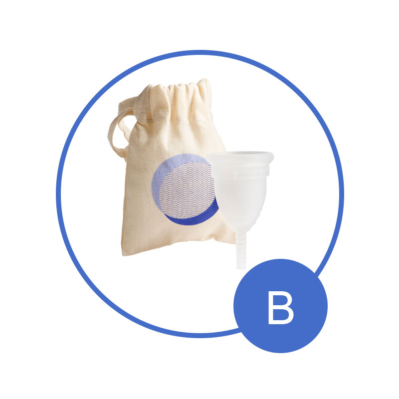 Cupa menstruală MOONCUP - Transparentă, mărimea B - imagine 3